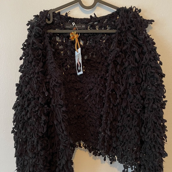 Textured Knit Slight Crop Jacket - Picture 8 of 11